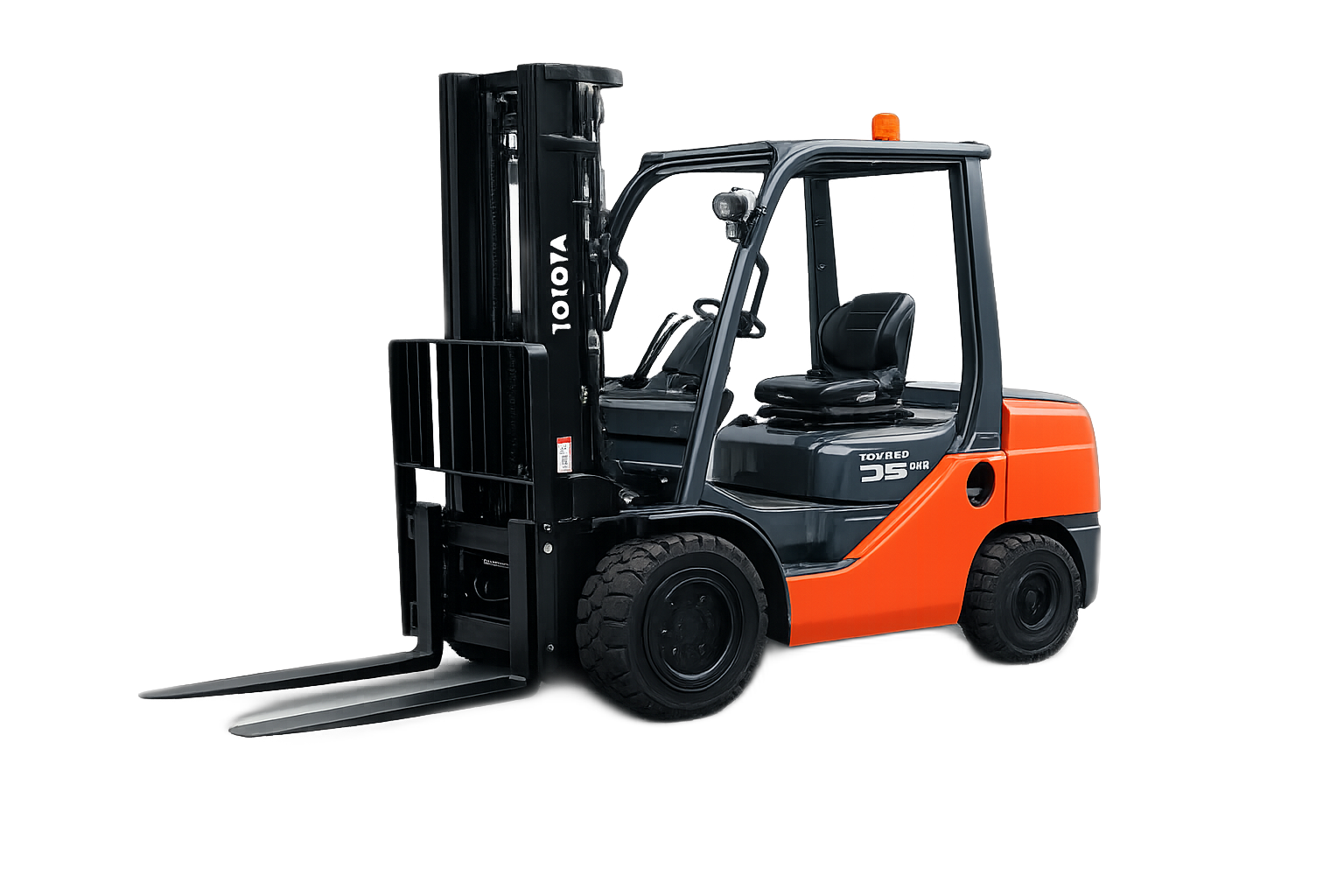 Oranje Toyota heftruck